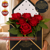 Zarflı Gül Kutusu Romantik Hediye