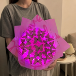 Led Işıklı Pembe Love Kelebek Buketi | Romantik Hediye