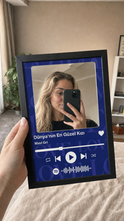 Lacivert Love Yazılı